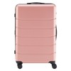 FONTOI 28 Inch Hardside Luggage Expandable Travel Business Suitcase, Hard Shell Lightweight Roller Suitcase, Pink, 12.01"*19.69"*30.31" - 2 of 4