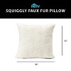 Racxily Curlicue Faux Fur Pillow Nomadic Desert 22 x 22 inches - 2 of 4