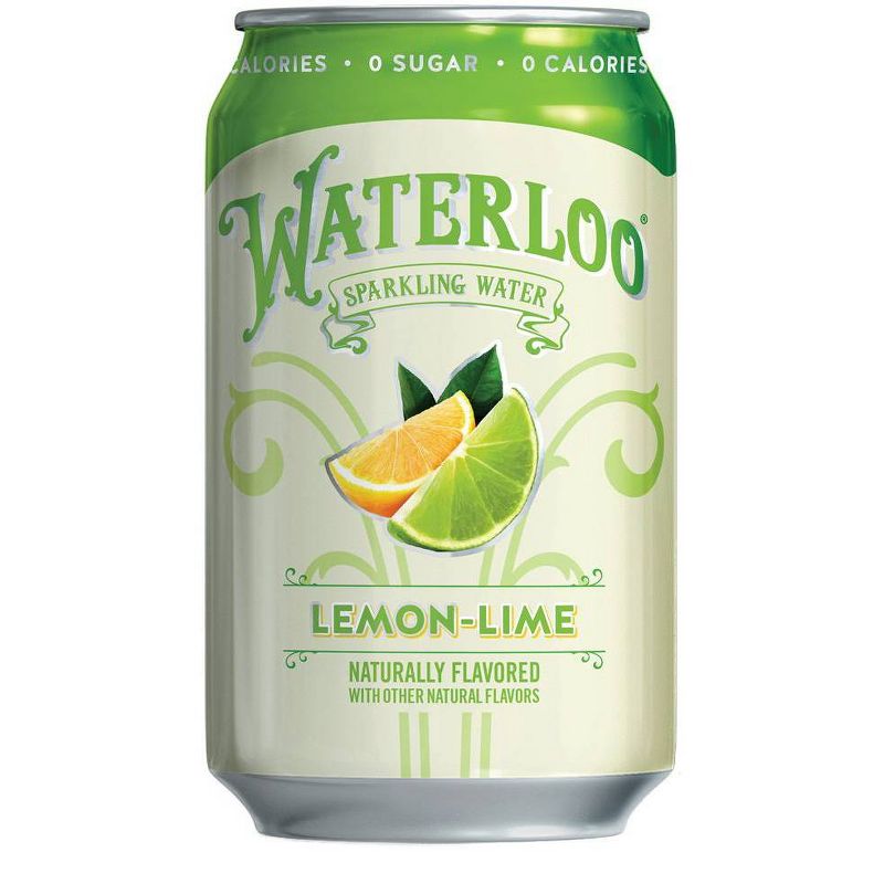 Waterloo Lemon-Lime Sparkling Water - 8pk/12 fl oz Cans, 3 of 7