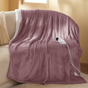 Bedsure | Electric Heated Blanket Soft & Washable Solid Flanne - 1 of 4