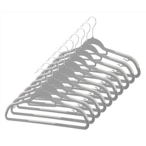 Whitmor Sure-Grip Plastic Gray Hanger - Case of 10 - 1 of 1