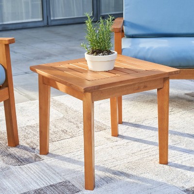 Gloucester Contemporary Wood Patio Side Table - Vifah