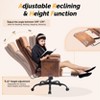 VINGLI Adult 100-130¡ã Reclining Tall & Big Office Chair with Foot Rest & Adjustable Armrests, Ergonomic Comfy Wide-Seat Gamer Chair, Microfiber - 4 of 4