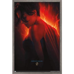 Trends International DC Comics Movie The Flash - Supergirl One Sheet Framed Wall Poster Prints - 1 of 4