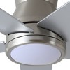 YUHAO Hushine 2-pack 52 in. Indoor Nickel Flush Mount LED standard Ceiling Fan with Light, Remote Include and Reversible Blade - 4 of 4