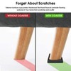 Aoibox Non Slip Furniture Pads 3 Inch Coasters Rubber Grippers Anti Skid Floor Protectors for Bed Couch 8 Pack Black - 4 of 4