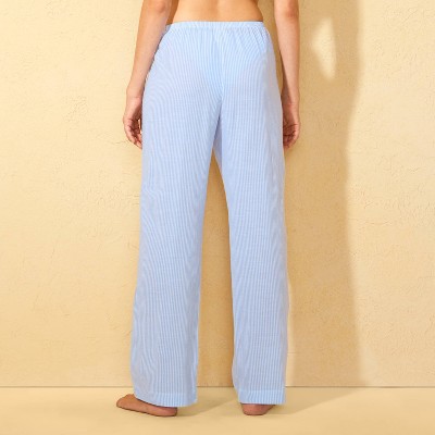Wild Fable Women's Striped Low-Rise Swim Cover Up Pants - Wild Fable™ Blue/White M — фото 2