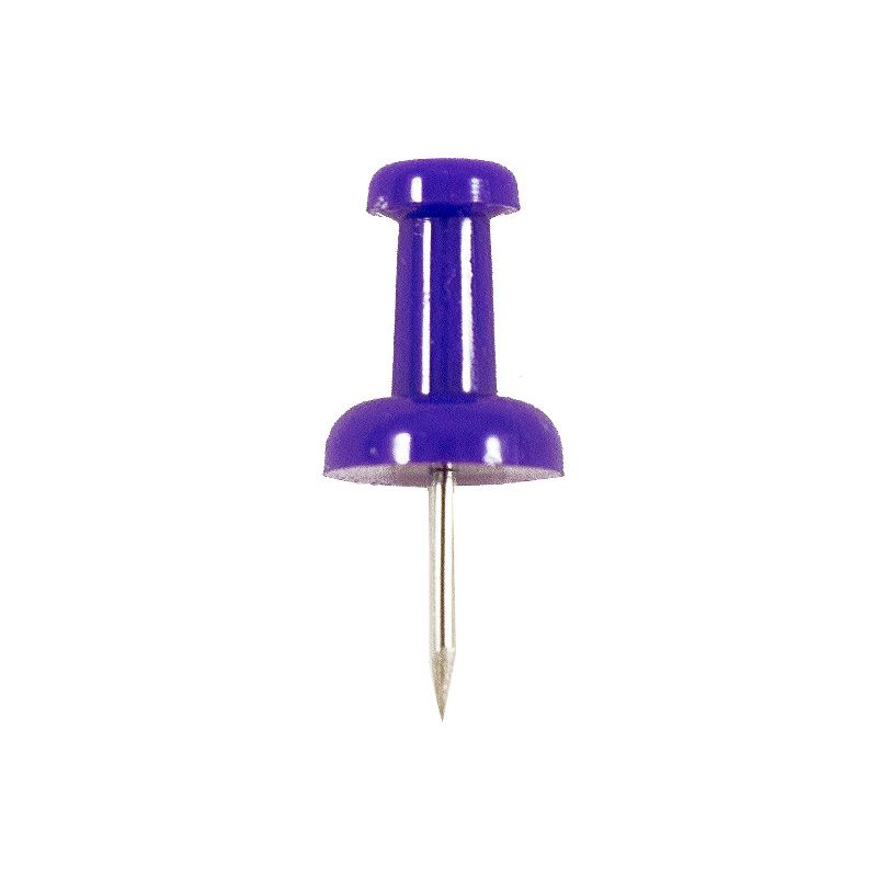 JAM Paper Colored Pushpins Purple Push Pins 2 Packs of 100 222419053A, 3 of 4