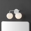 JONATHAN Y Louis Parisian Globe Metal/Frosted Glass Modern Contemporary LED Vanity Light - 2 of 4