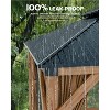 GustoWave 10'x12' Hardtop Spruce Wood Gazebo for Patio, Deck, Backyard, Lawn, and Garden - 4 of 4