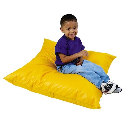 Kaplan Early Learning Jumbo Pillow with Removable Cotton Chintz Cover - Yellow