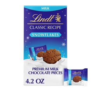Lindt Milk Christmas Snowflake Chocolate Bag - 4.2oz - 1 of 4