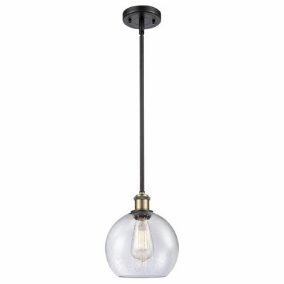 Athens - 1 Light Stem Hung Mini Pendant In Industrial Style-10 Inches Tall and 8 Inches Wide