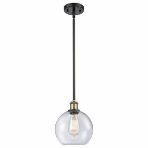 Athens - 1 Light Stem Hung Mini Pendant In Industrial Style-10 Inches Tall and 8 Inches Wide - 1 of 1