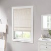 Dsvimoy Curtain Panel Basketweave Roman Shade Cordless for Contemporary Home Decor, Off-White, 11.42"*6.23"*7.48" - 2 of 4