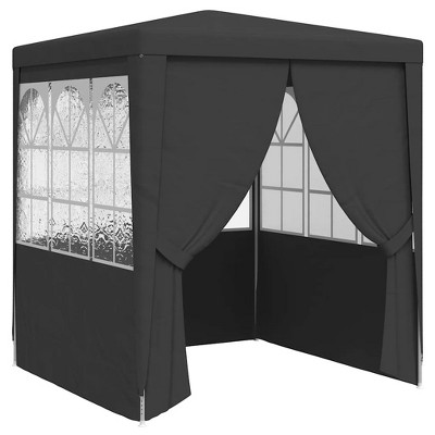 vidaXL Professional Party Tent with Side Walls 6.6'x6.6' Anthracite 0.3 oz/ftÂ²