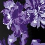 black purple floral
