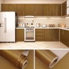 Gold Metallic Brushed Textured Peel and Stick Wallpaper Roll Vinyl Self Adhesive Contact Paper for Wall(Cover 36 sq. ft.) - 3 of 4