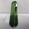 Unique Bargains Women's Halloween Wigs 39" with Wig Cap Green - 4 of 4