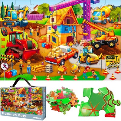 QUOKKA 48 Pieces Giant Floor Puzzles for Kids Ages 3 4 5 Years Old - 2x 3Feet