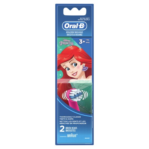 Oral-b Kids Extra Soft Replacement Brush Heads Featuring Disney Princesses  - 2ct : Target