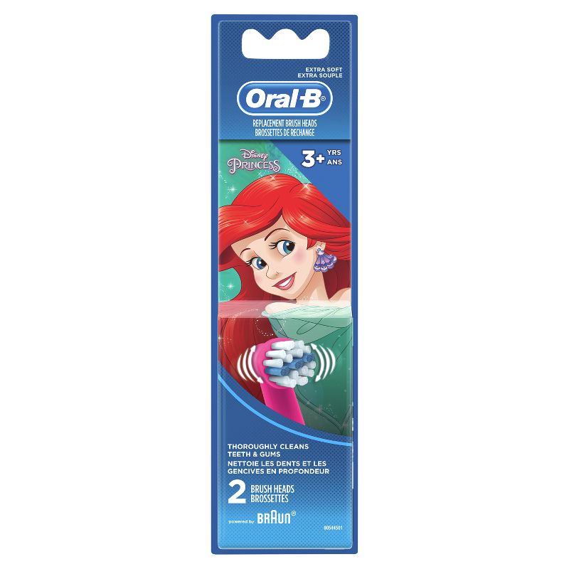 Oral-B Kids Extra Soft Replacement Brush Heads featuring Disney Princesses - 2ct, 1 of 7