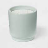 14oz Matte Ceramic Candle Aloe & Bergamot Light Mint Green - Project 62™