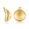 Ross-Simons 14kt Yellow Gold Concave Petite Disc Drop Earring Jackets - 3 of 4