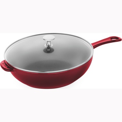 Staub Cast Iron 12-inch Fry Pan - Grenadine : Target