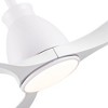 YUHAO 56 in. Indoor Modern Contemporary Matte Black ABS Blades 6-speed Ceiling Fan with Light and Remote Control - 3 of 4