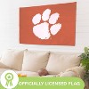 NCAA Clemson University Flag with Grommets, 3'x5' Clemson Tigers Outdoor College Flags & Banners for Garden Patio Indoor Wall Décor - 4 of 4
