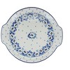 Blue Rose Polish Pottery 151 Ceramika Artystyczna Round Serving Tray with Handles - 2 of 2