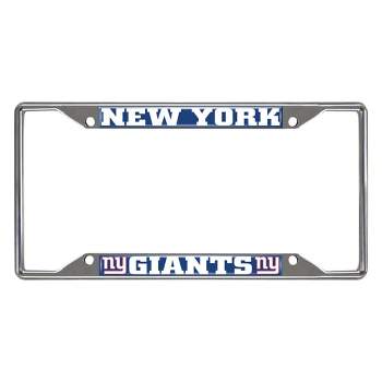 NFL New York Giants Stainless Steel License Plate Frame