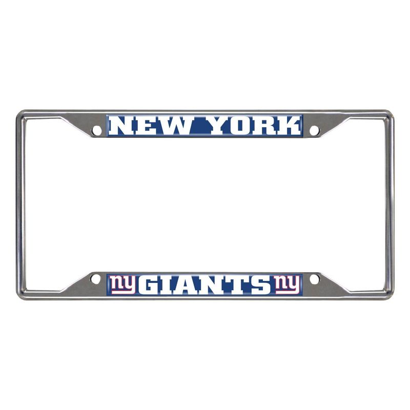 NFL New York Giants Stainless Steel License Plate Frame, 1 of 4
