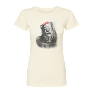 Women's - Wizard of Oz - Bow Lion Fitted Graphic T-Shirt - 1 of 2