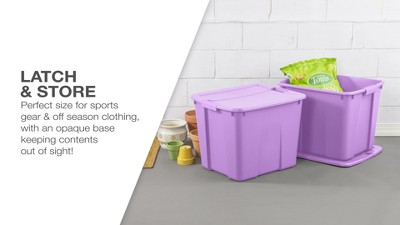 Sterilite 20 Gal. Latching Storage Bin 19178506 - The Home Depot