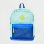 Boys' 16" Mesh Colorblock Backpack - Cat & Jack™ Blue
