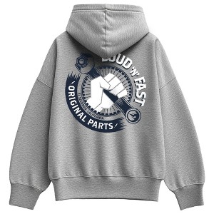 house on the hill トレーナー 110 Sweatshirt Women's - Hot Wheels - Loud N Fast Oversized Fleece Hoodie