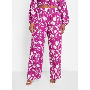 Rebdolls Women's Nylah Floral Wide Leg Pant - 1 of 3