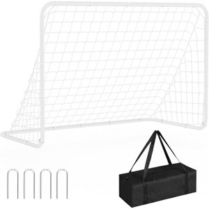 Soccer Rebounder Net & Goal (6/12 x 4/6 Ft), Dual-Function Football Rebound Trainer – Ultra-Responsive Net, Sturdy Steel Frame, for All Ages & Levels - 1 of 4