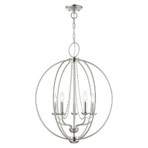 Livex Lighting Arabella 5 - Light Chandelier in  Brushed Nickel - 1 of 1