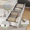 AMERLIFE Solid Wood Storage Mid-Century Bed Frame with 50" Headboard, 2 Drawers, No Box Spring Needed, Noise-Free - 4 of 4