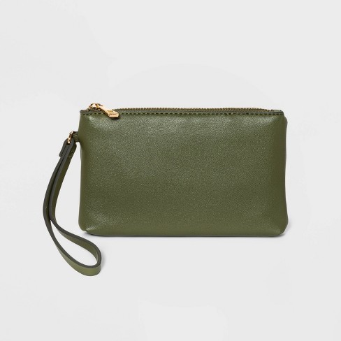Cell Phone Wallet Olive / Wristlet