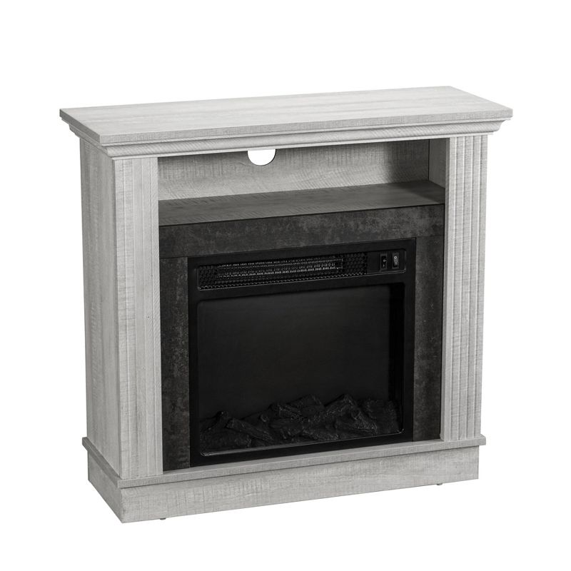 32&#34; Freestanding Electric Fireplace Saw Cut Off White - Home Essentials, 3 of 10