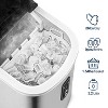 EUHOMY 26 Lbs. Countertop Bullet Ice Maker, Stainless Steel, Sliver - 2 of 4