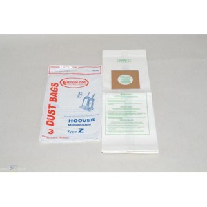 Replacement Part For Hoover Vacuum Bags Type Z Micro Filter Envirocare 3 Pack - 1 of 4