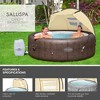 Bestway SaluSpa Windproof UV Protection Sun Shade Canopy Attachment Accessory with Mesh Windows for Round Inflatable Hot Tub Spas (Canopy Only) - 2 of 4