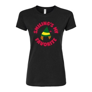 Women's - ELF - Christmas Family Set Smilings My Favorite Fitted Graphic T-Shirt - 1 of 3