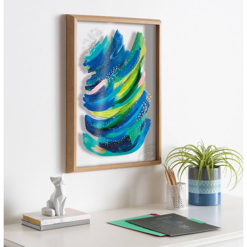 18&#34; x 24&#34; Blake Bright Abstract 2 by Jessi Raulet of Ettavee Framed Printed Glass Natural - Kate &#38; Laurel All Things Decor, 6 of 7