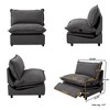 Modular Sectional Sofa with Heating cushion Power Recliner Chair, V-Shape Sectional Corner Sofa 5 Seater with Recliner & Ottoman Couch - 4 of 4